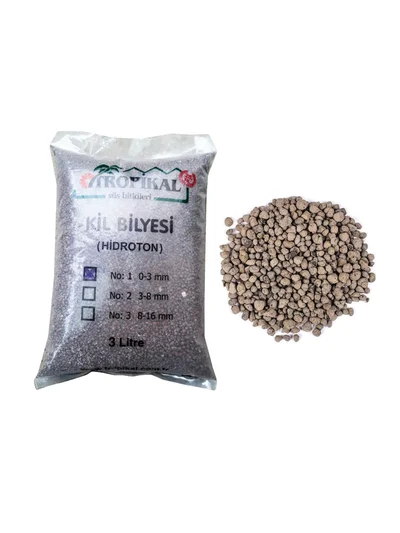 Kil Bilyesi 3-8 mm 3 litre Hidroponik Toprak