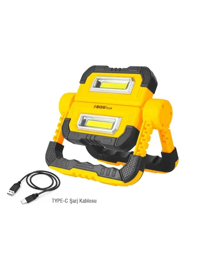 Şarjlı LED Çalışma Lambası Katlanabilir Powrbank Özellikli SGS 5057