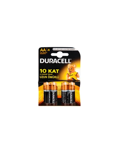 Duracell Alkalin AA Kalem Pil 4'lü Paket
