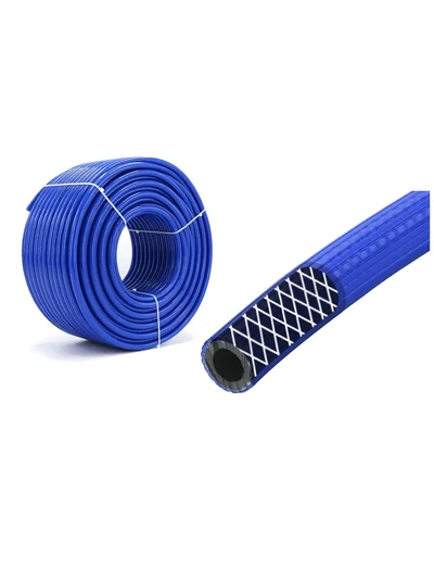 Çelik Thermo Kompresör Hava ve LPG Hortumu 8 mm Mavi