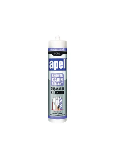 APEL Duşakabin Silikonu Beyaz SC710 280 ml
