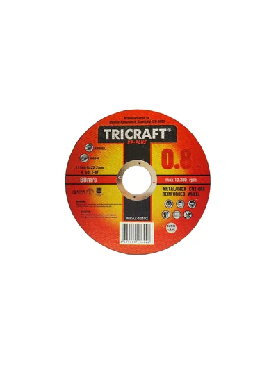 İnox Kesici Taş 115x1.0x22 mm TRİCRAFT MES 3301