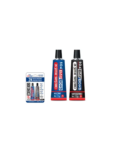 BAYBOND Çelik Yapıştırıcı Şeffaf MK1404