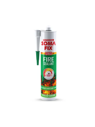 SOMAFİX S160 Isı Mastiği 1500C Siyah 310ml 600gr