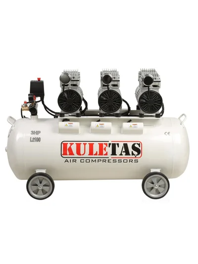 KULETAŞ Sessiz Hava Kompresörü 100 Litre 3 HP