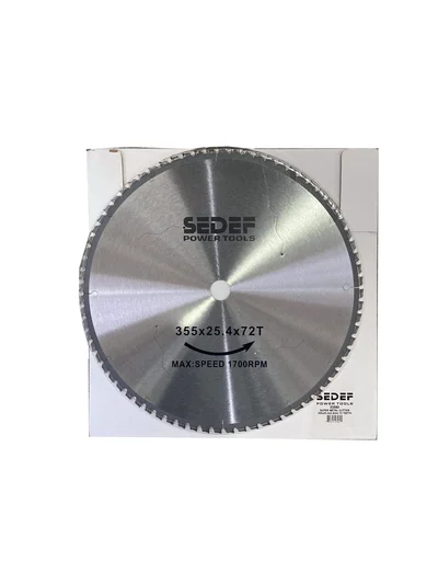 SEDEF 350x25 72 Diş Metal Kesici Süper Testere