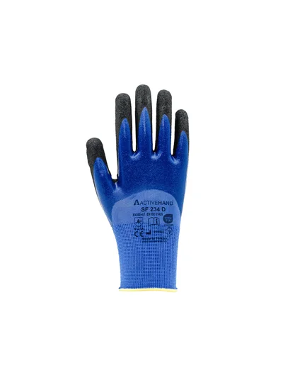 SF 234D M/SY NO:9 Köpük Nitril Kaplı Sandy Finish Double Nitril Eldiven