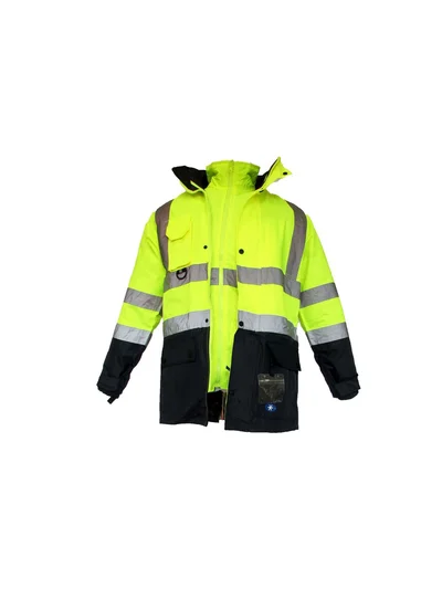 JUNIOR JN1003 (XXL)  5+1 İÇİ ÇIKMALI OXFORD FOSFORLU PARKA
