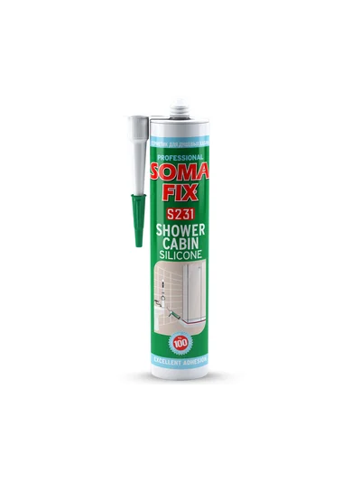 SOMAFİX S231 Duşakabin Silikonu Beyaz 280ml 320gr5000