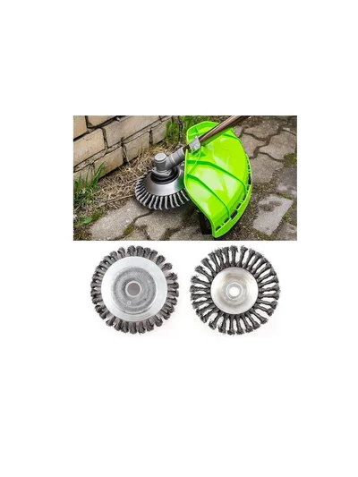8" 200mm Motorlu Tırpan Kıyı Temizleme Burgulu Tel Fırça MES761