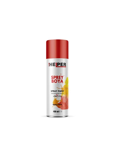 HELPER Akrilik Sprey Boya RAL 3020 Trafik Kırmızısı 400ml