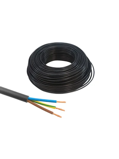 TTR Kablo Siyah Ekonomik 3x2.5 mm H05VV-F