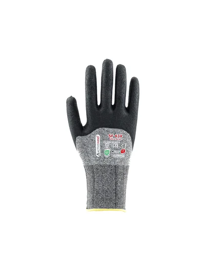SF 434 GR/SY NO:10 Köpük Nitril Kaplı Sandy Finish Polyester Eldiven