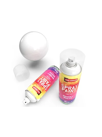 COLORIUM Akrilik Sprey Boya RAL 9010 Parlak Beyaz