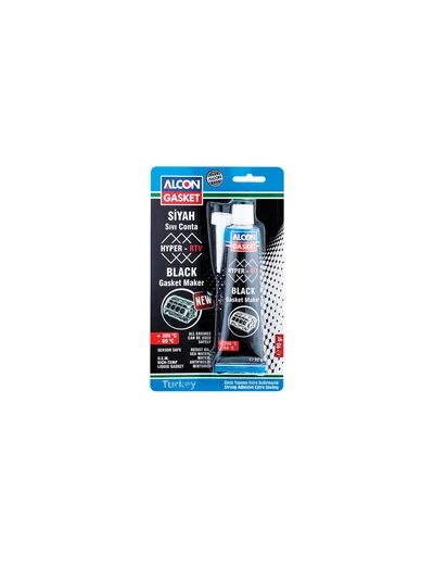 Alcon Hyper-RTV Nötr Sıvı Conta  M-3304 Siyah 90 gr