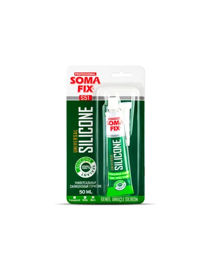 SOMAFİX S51 Genel Amaçlı Tüp Silikon Beyaz 50ml