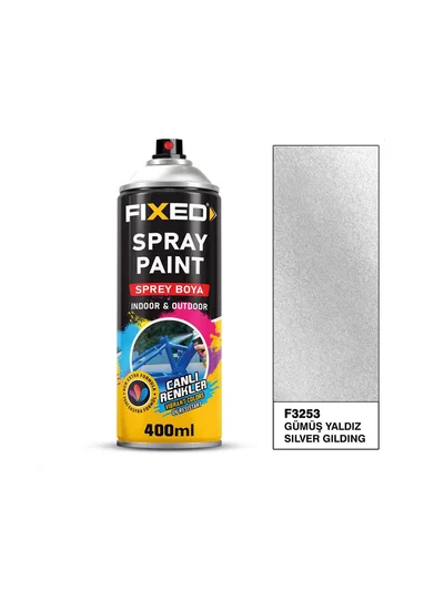 SGS Fixed Sprey Akrilik Gümüş Yaldız Efekt 320gr 400ml F3253