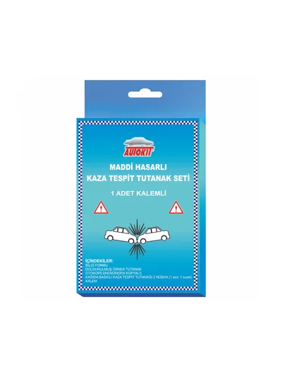 Autokit Kaza Tespit Tutanağı Kalemli