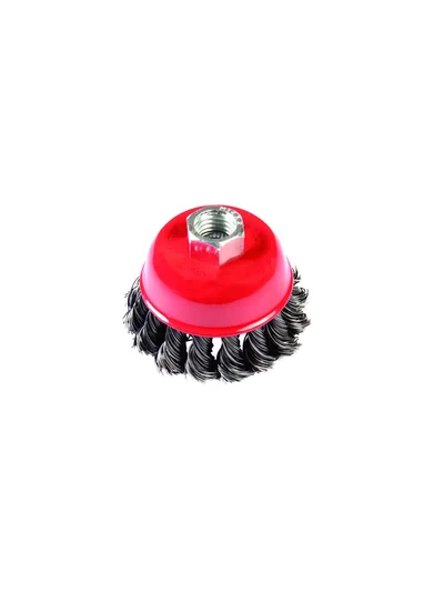 75 mm Burgulu Çanak Tel Fırça GFB5131