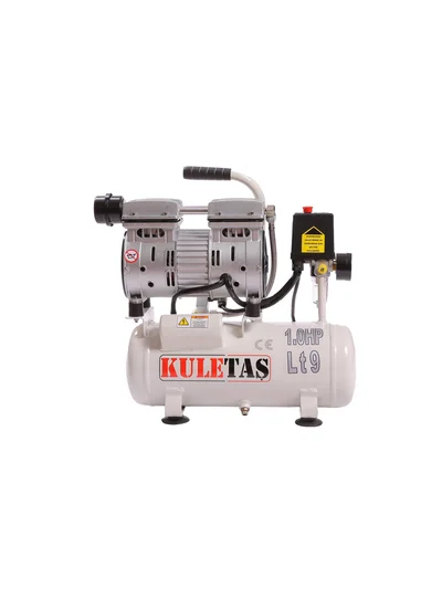 KULETAŞ Sessiz Hava Kompresörü 9 Litre 1 HP