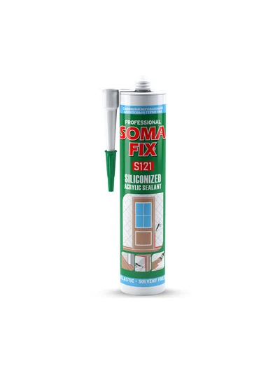 SOMAFİX S124 Akrilik Silikon ve Mastik Gri 310ml 500gr