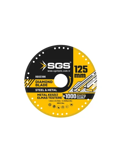 SGS Vakumlu Elmas Multi Metal Kesici Disk 125mm SGS2366