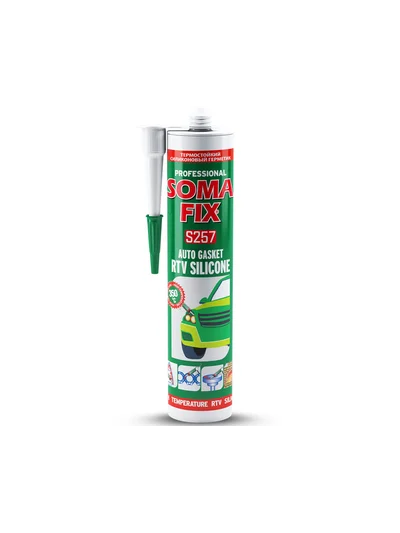 SOMAFİX S257 RTV Isı Silikonu Kırmızı 280ml 320gr