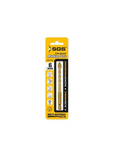SGS Çok Amaçlı Matkap Ucu 6mm SGS1592