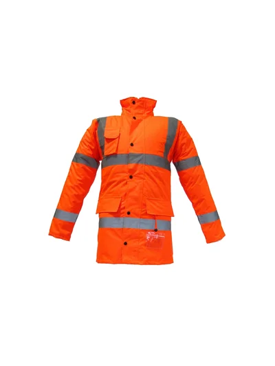 JUNIOR JN1012/P Waterproof Polarlı Fosforlu Oxford Parka Turuncu S beden